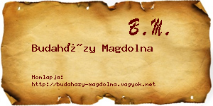 Budaházy Magdolna névjegykártya