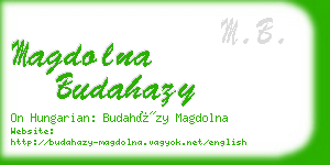 magdolna budahazy business card